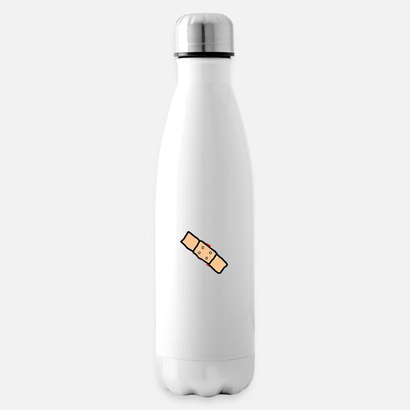 pflaster mit blut - Isolierflasche - Weiß