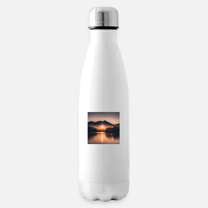 Sonnenuntergang - Isolierflasche - Weiß