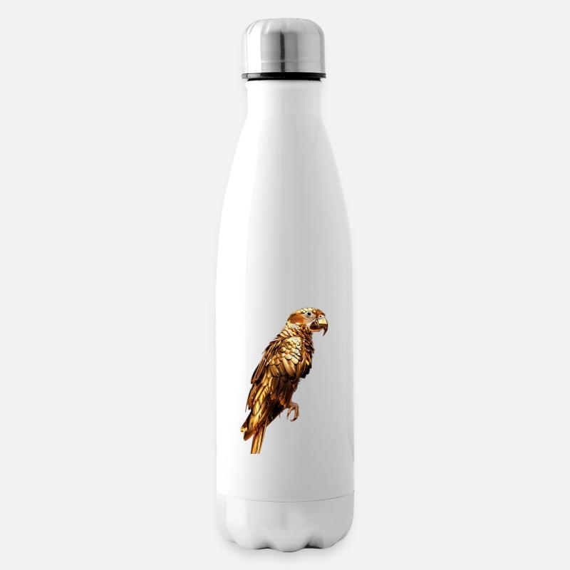 Papagei - Isolierflasche - Weiß