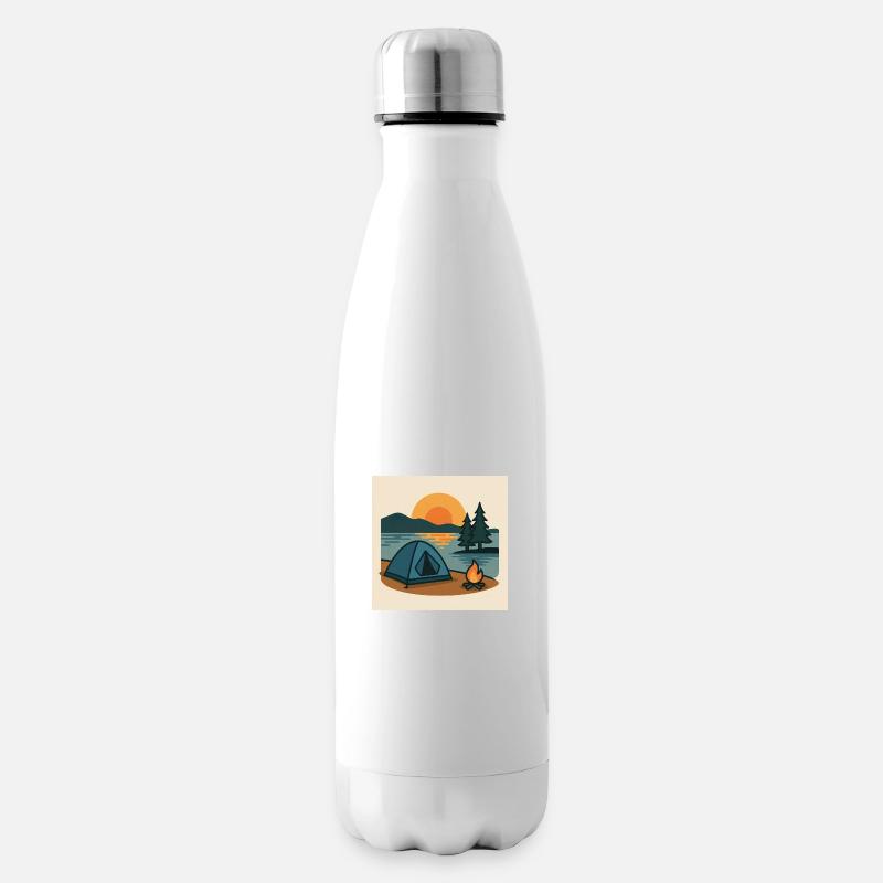 Tente de camping Lac - Bouteille isotherme - blanc