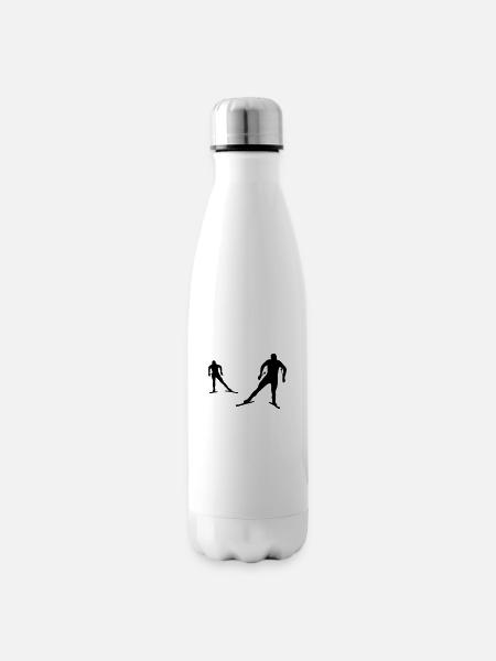 Langläufer, Langlauf - Isolierflasche - Weiß