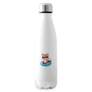 Fox Comic Cool - Insulated Water Bottle - white - Right