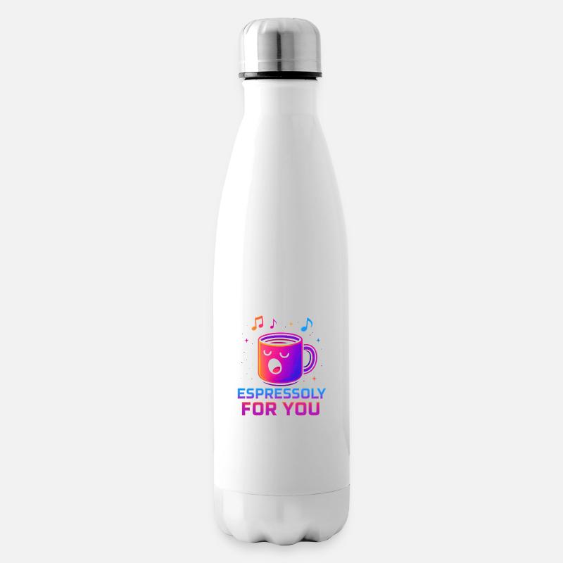 espressoly pour vous - Bouteille isotherme - blanc