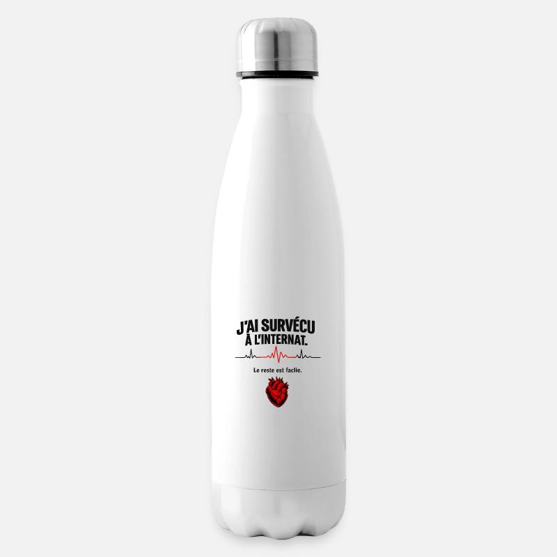 Das Überleben des Internats – Die Ruhe ist leicht - Isolierflasche - Weiß