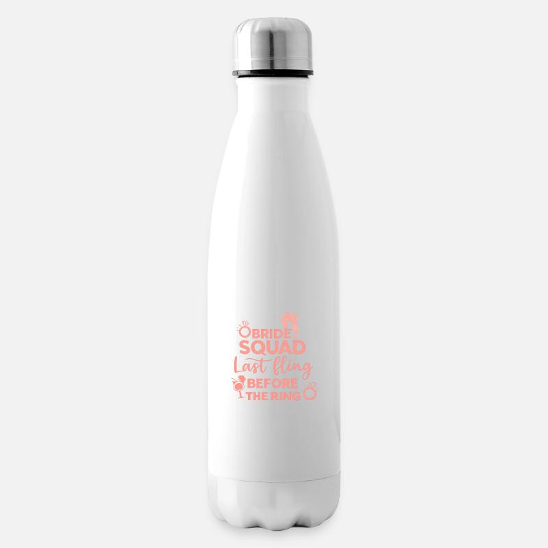 Dernière aventure de la Bride Squad avant l’Anneau - Bouteille isotherme - blanc