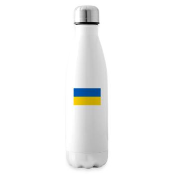 Drapeau de l’Ukraine - Bouteille isotherme - blanc - Droite