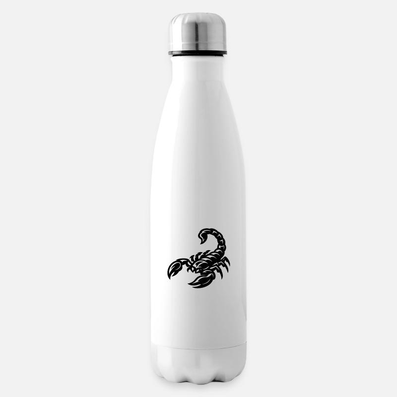Art de contour Scorpion - Bouteille isotherme - blanc