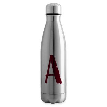 A-design artistique écrit - Bouteille isotherme - argent clair - Droite