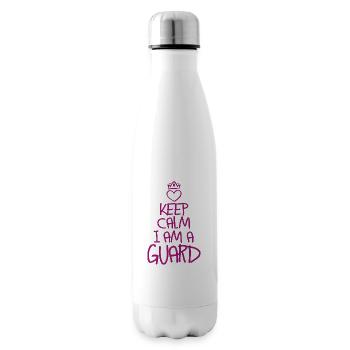 Keep Calm Security Guard Cool Security Guard Gift - Insulated Water Bottle - white - Right