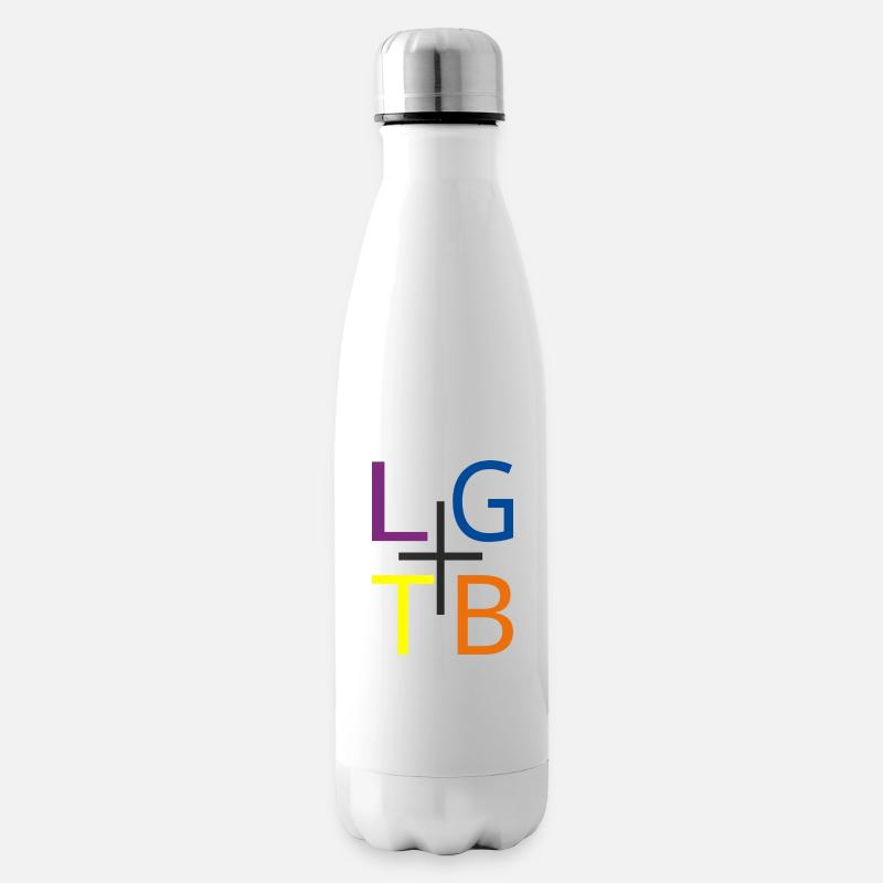 LGBT + - Bouteille isotherme - blanc