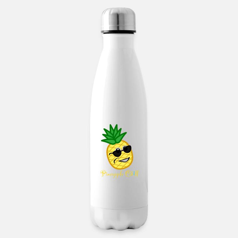 Pineapple Chill - Isolierflasche - Weiß