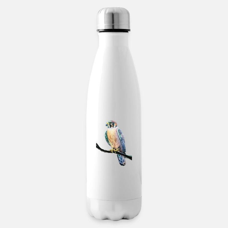 Vöglein - Isolierflasche - Weiß