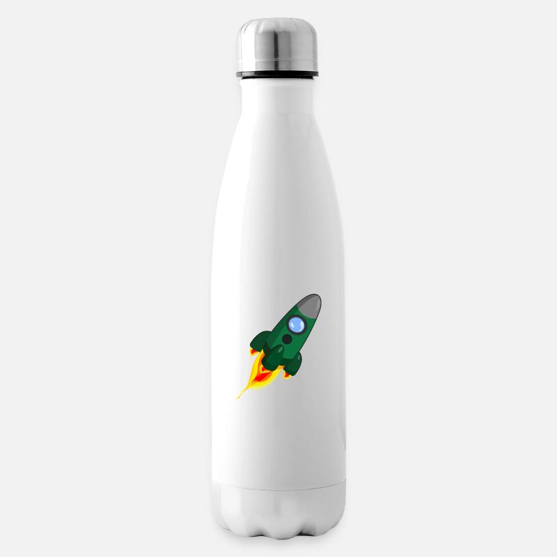 fusée - Bouteille isotherme - blanc