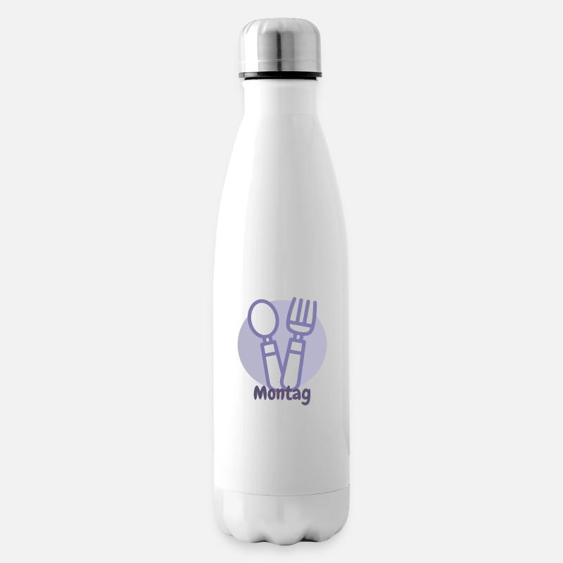 montag - Isolierflasche - Weiß