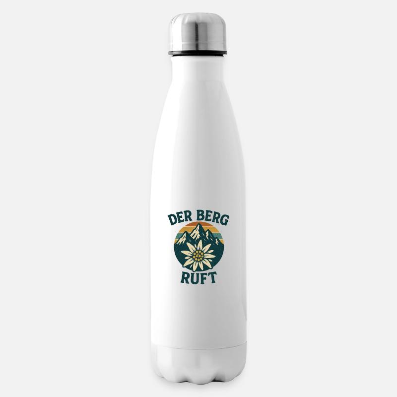 Der Berg ruft - Isolierflasche - Weiß