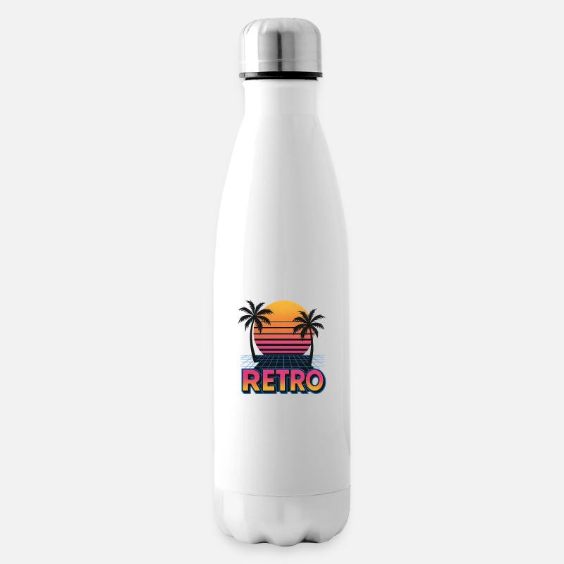Rétro - Bouteille isotherme - blanc