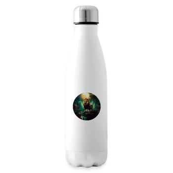 Majestueux Lion Roi des Animaux Cadeau Lion - Bouteille isotherme - blanc - Droite