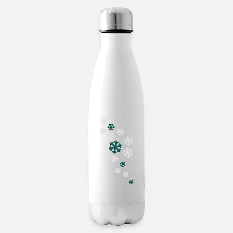 schnee - Isolierflasche - Weiß