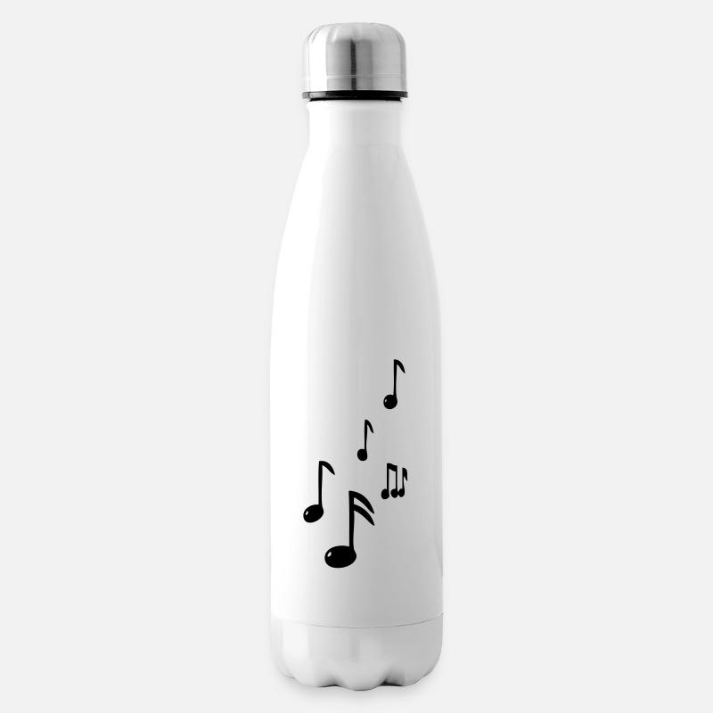 note musique - Bouteille isotherme - blanc