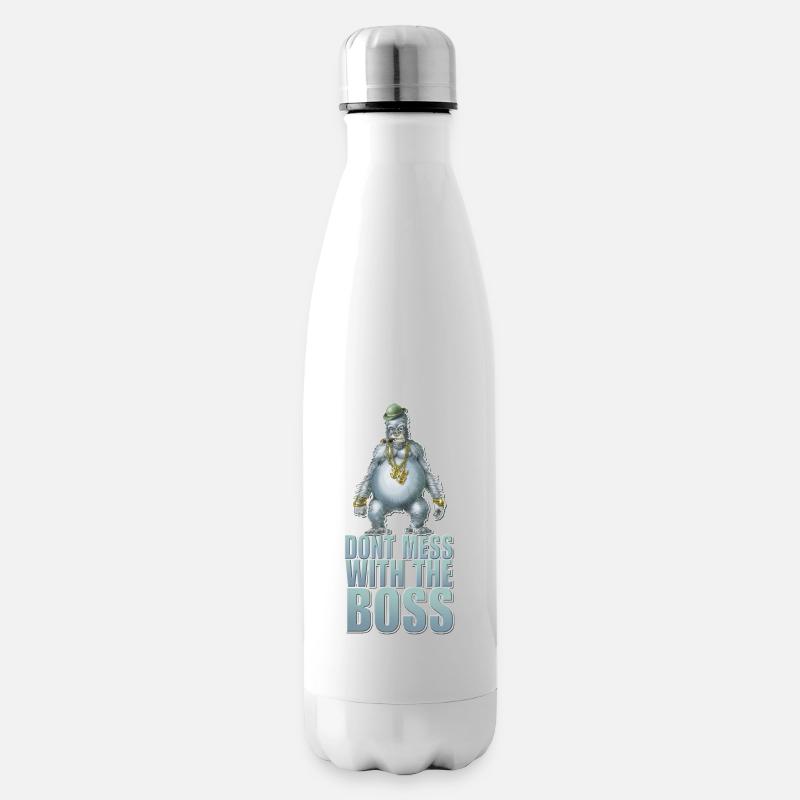 Dont mess with the Boss - Isolierflasche - Weiß