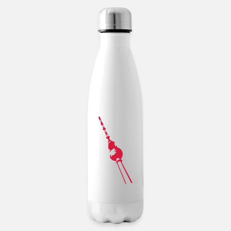 Fernsehturm Berlin - Isolierflasche - Weiß