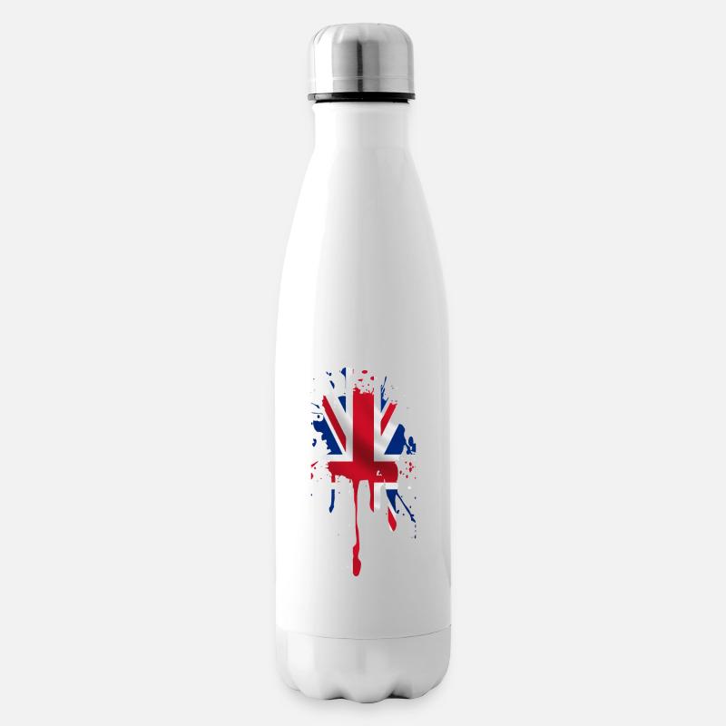 union jack - Insulated Water Bottle - white