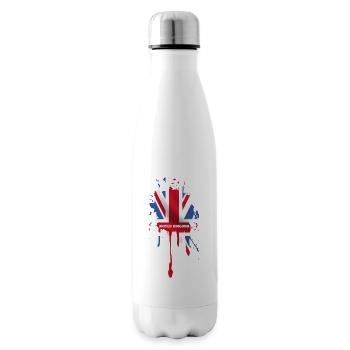 union jack 5 - Insulated Water Bottle - white - Right