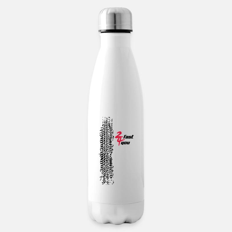2 fast 4 you - Insulated Water Bottle - white