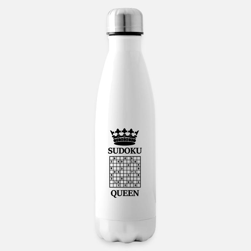 Sudoku - Isolierflasche - Weiß