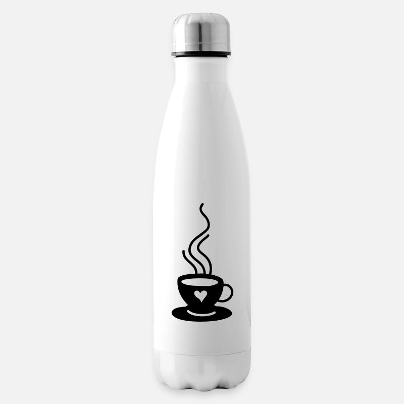 Kaffeetasse Liebe - Isolierflasche - Weiß
