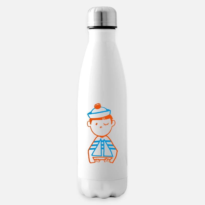 marin - Bouteille isotherme - blanc