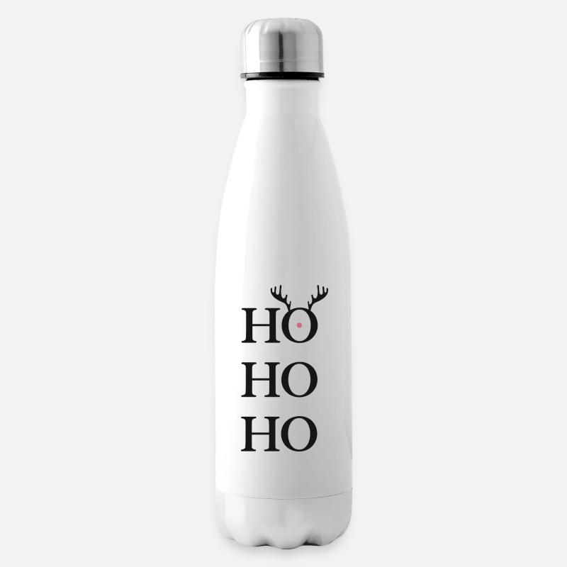 Ho Ho Ho - Isolierflasche - Weiß