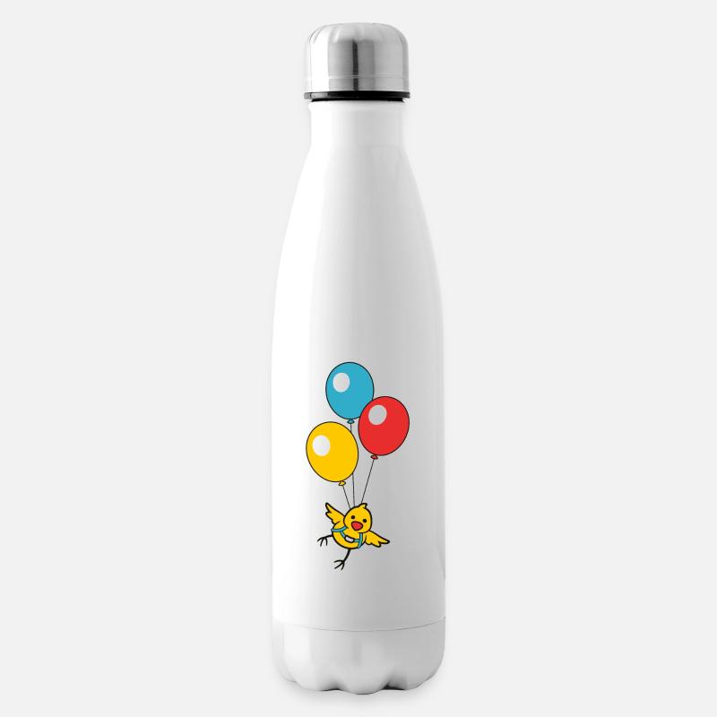 Poussin ballon - Bouteille isotherme - blanc