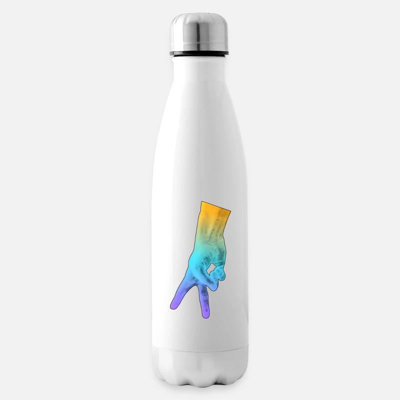 Koreanisch Symbol Hand K-pop - Isolierflasche - Weiß
