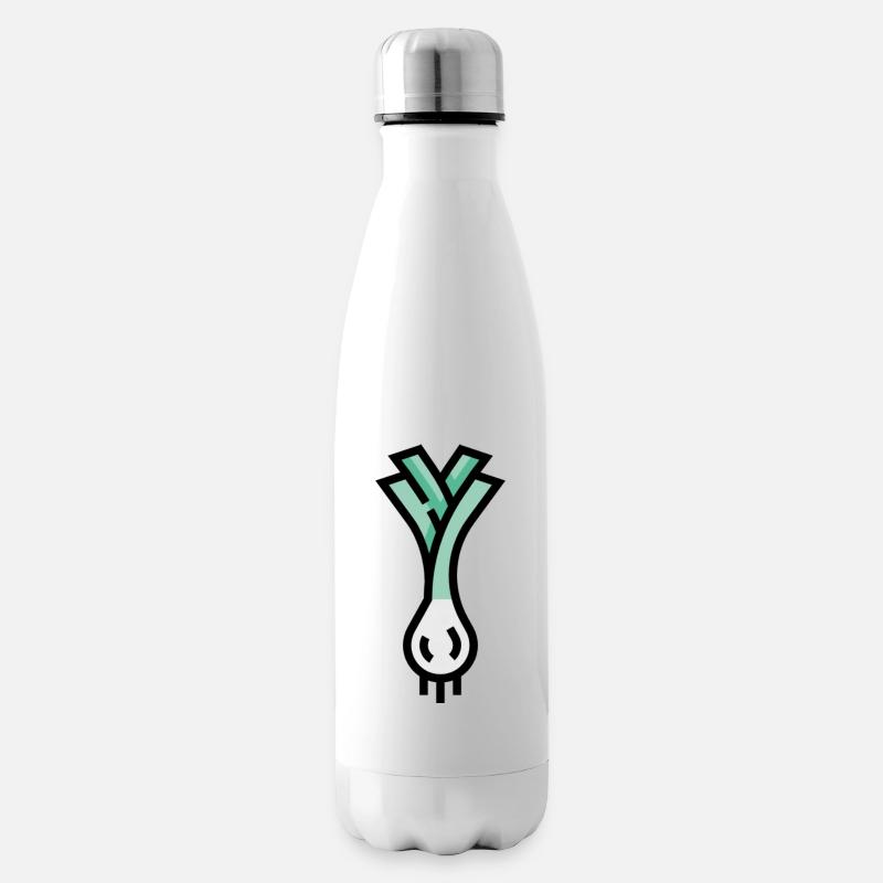 Lauch Icon - Isolierflasche - Weiß