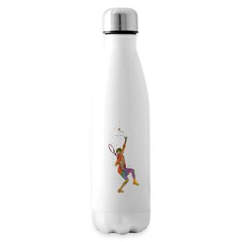 Joueur de tennis - Bouteille isotherme - blanc - Droite