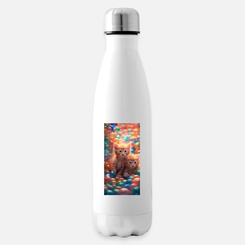 Chatons mignons - Bouteille isotherme - blanc