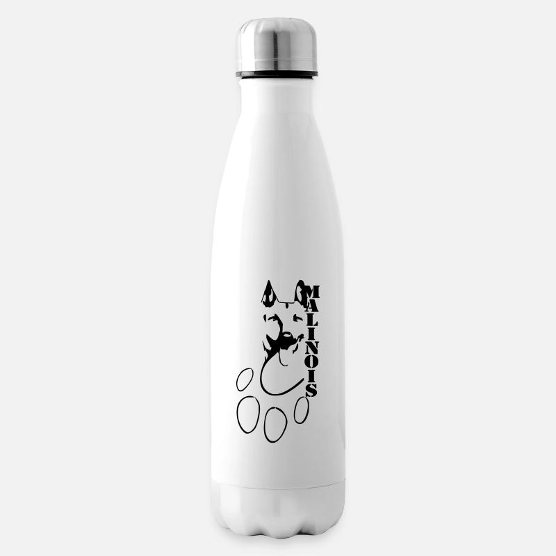 Malinois - Insulated Water Bottle - white