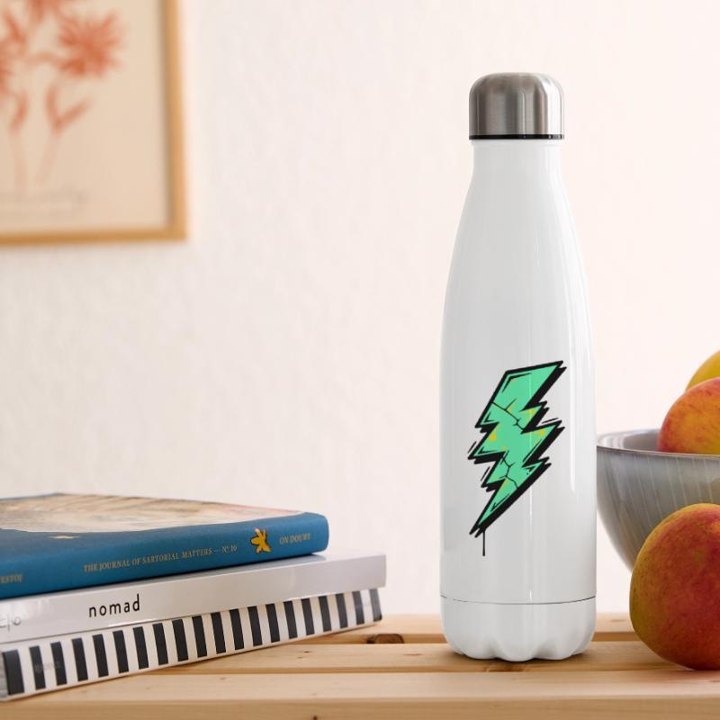 Style Éclair Éclair Abstrait Bouteille isotherme