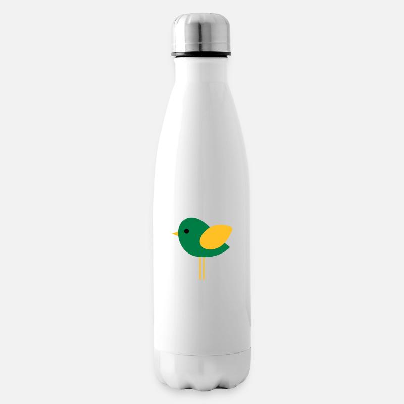 Vogel - Isolierflasche - Weiß