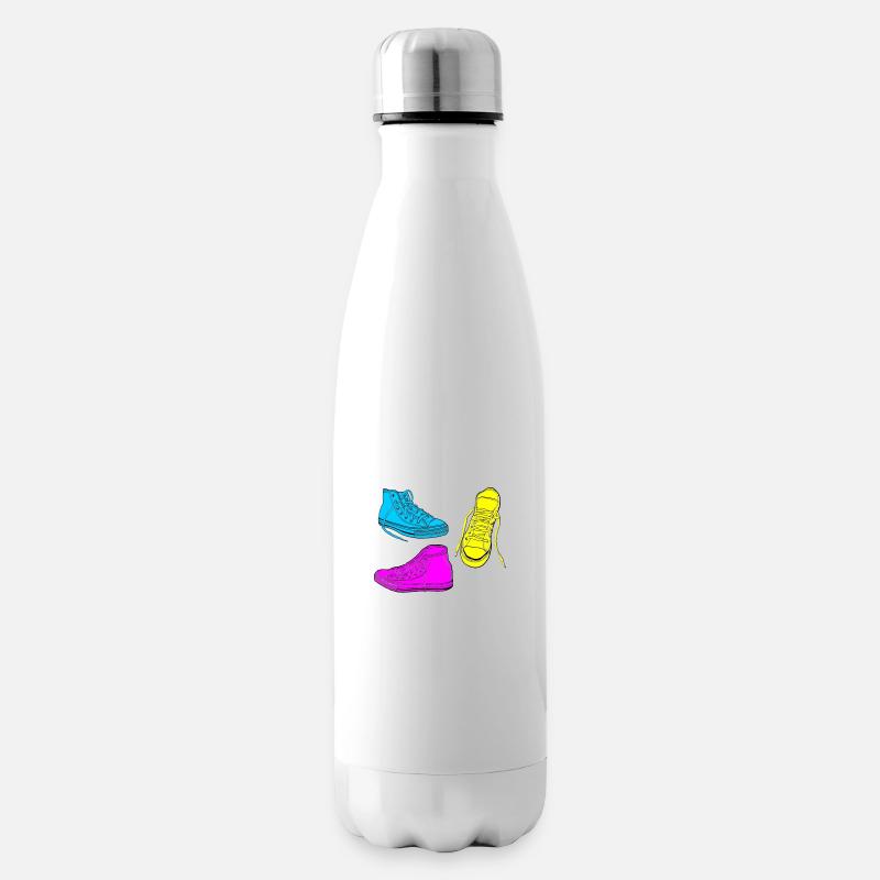 Trainer farbigen - Isolierflasche - Weiß