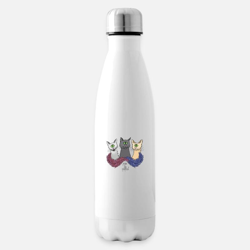 praisethecyclopscats - Isolierflasche - Weiß