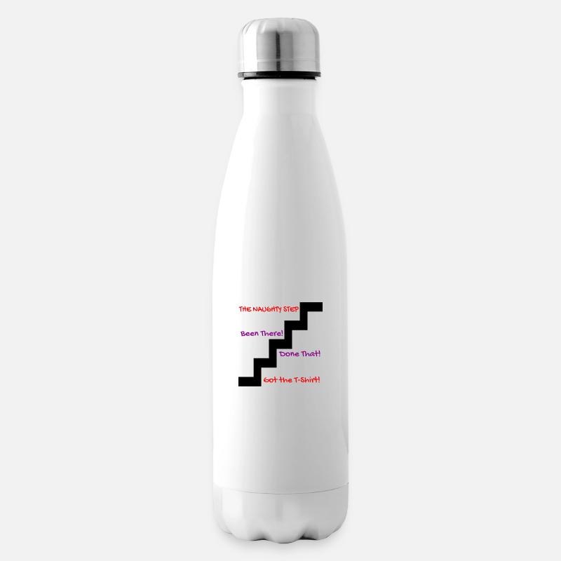 naughty step - Insulated Water Bottle - white