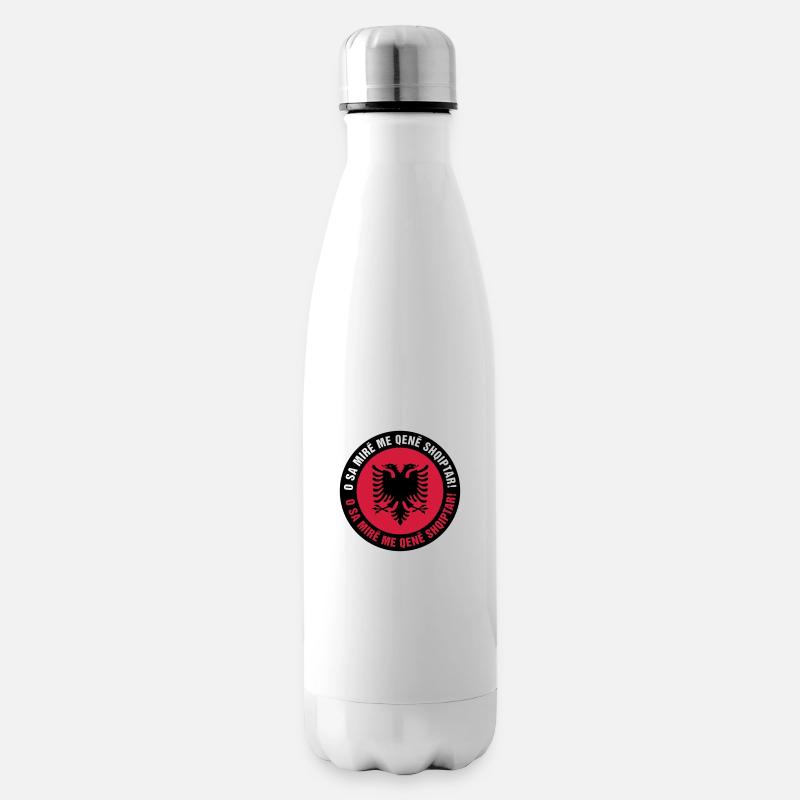 001 Albania - Isolierflasche - Weiß