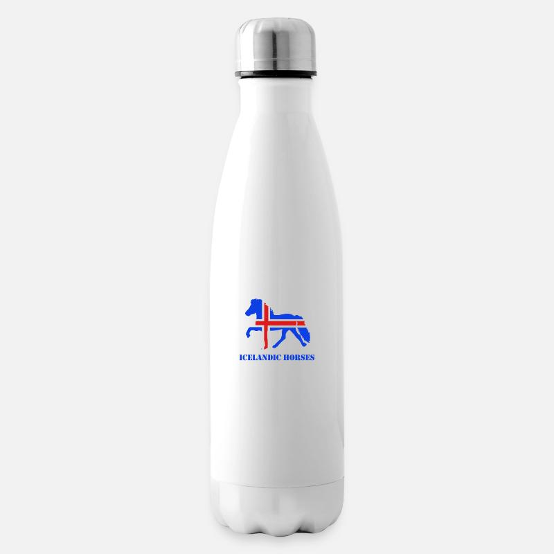 tölt flag - Isolierflasche - Weiß