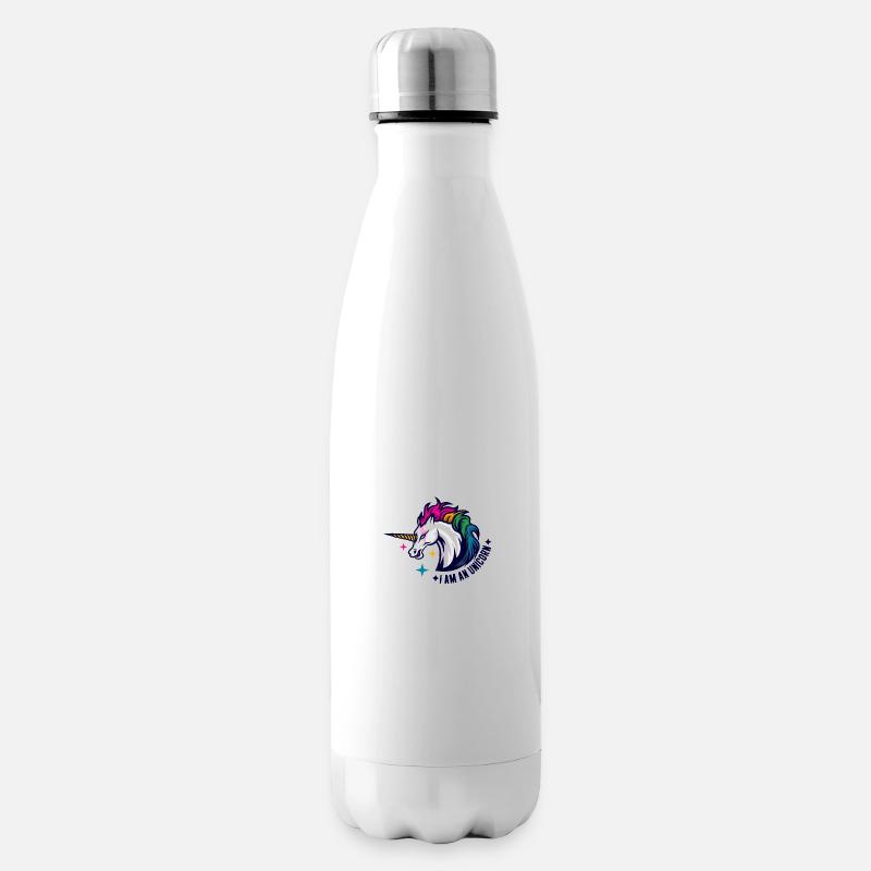 unicorne - Bouteille isotherme - blanc