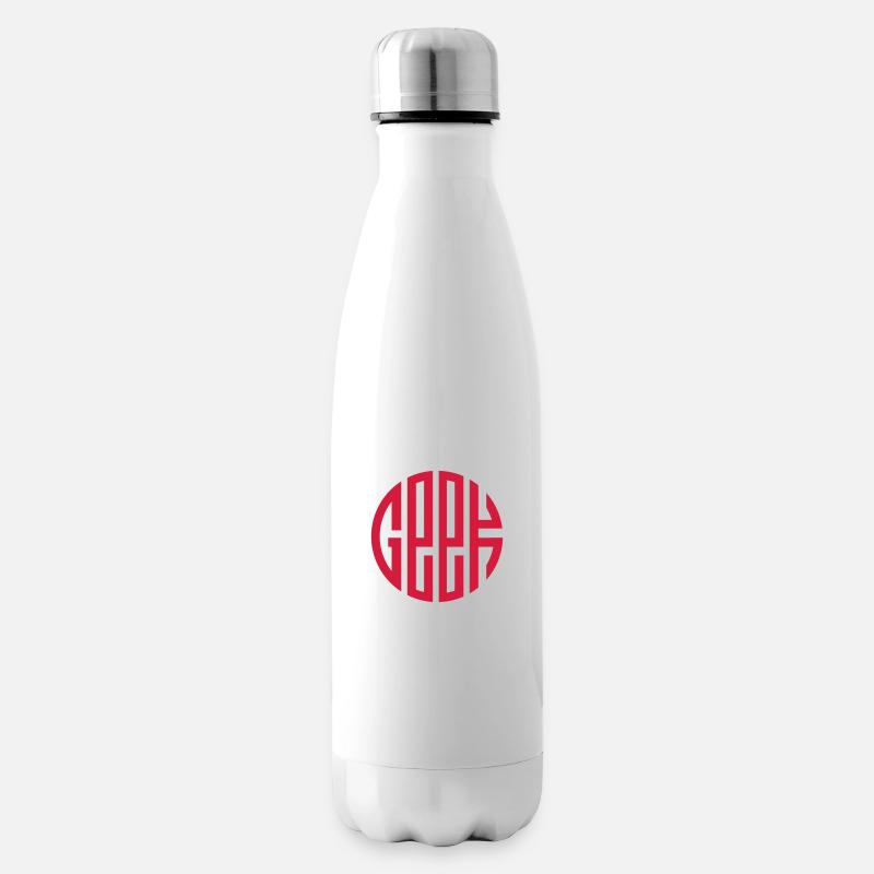 Geek - Bouteille isotherme - blanc