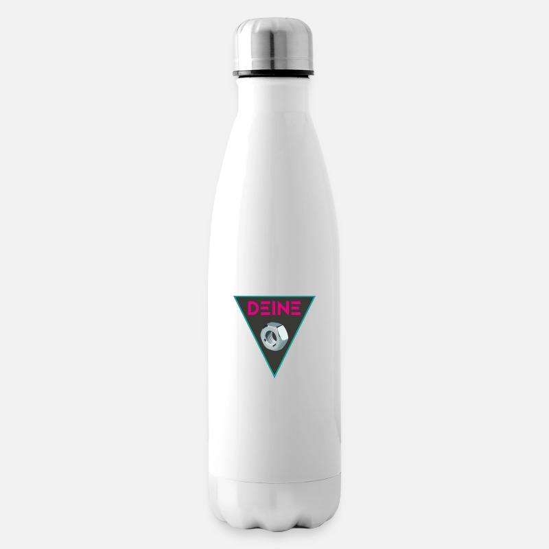 Deine ... Dreieck - Isolierflasche - Weiß