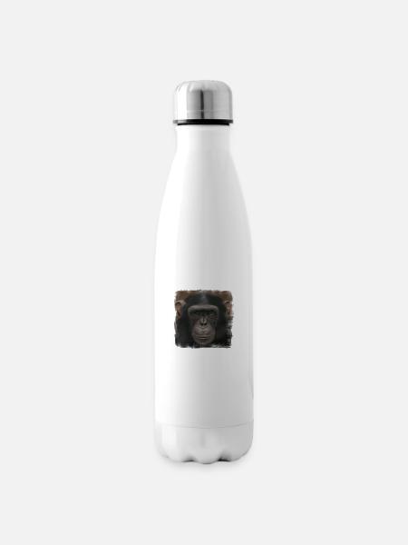 Schimpanse - Isolierflasche - Weiß