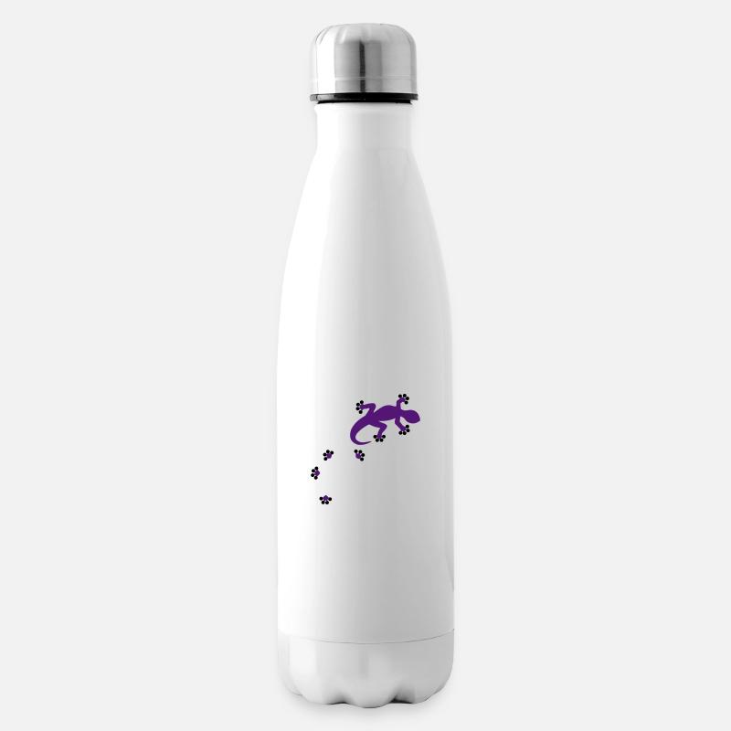 Gecko - 2c - Insulated Water Bottle - white